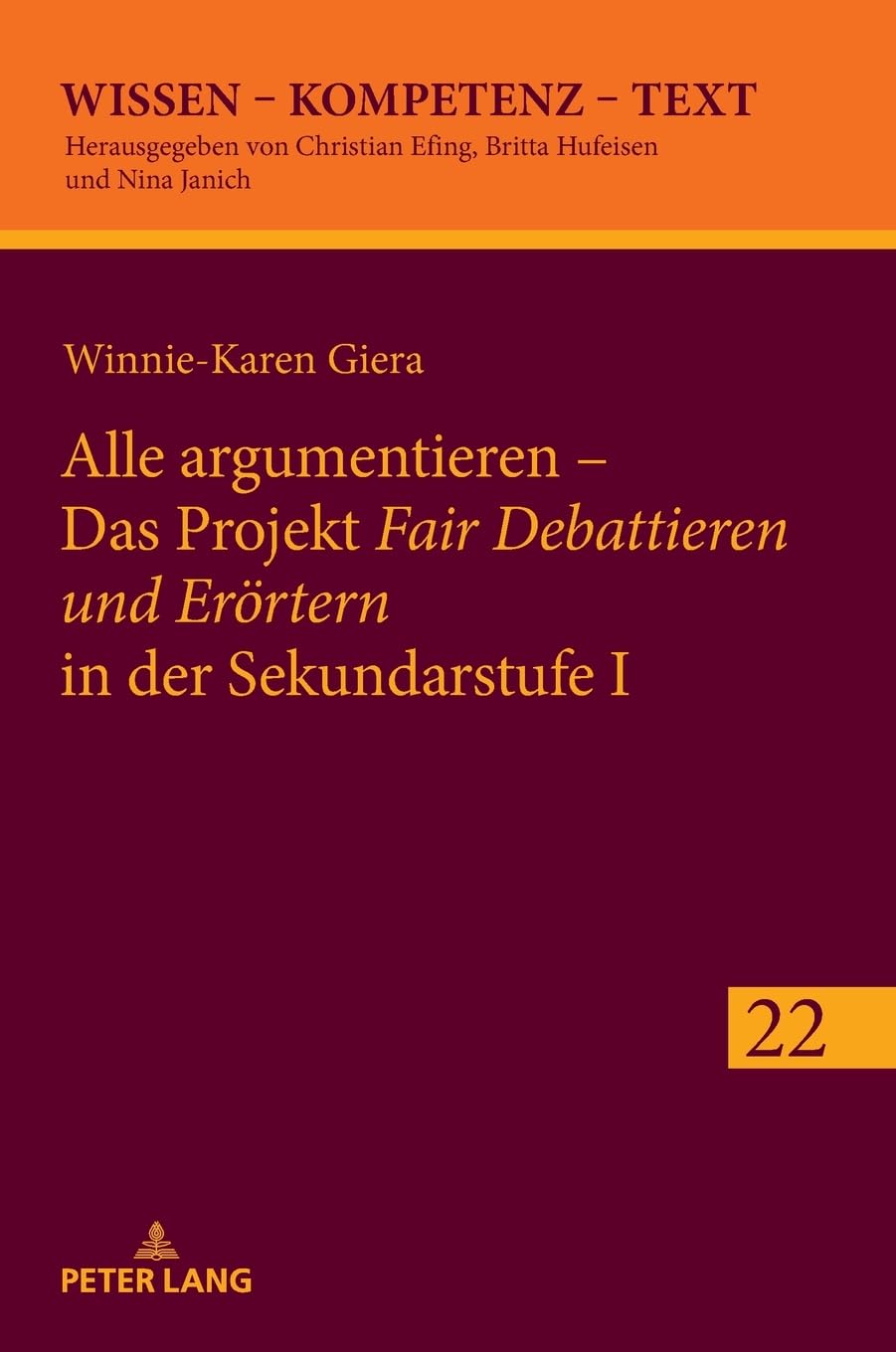 Alle argumentieren - Das Projekt 'Fair Debattieren und Erörtern' in der Sekundarstufe I Social Sciences