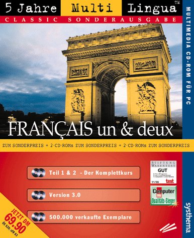 MultiLingua Classic, CD-ROMs in Cartbox : Francais Un & Deux 3.3, 2 CD-ROMs Learning