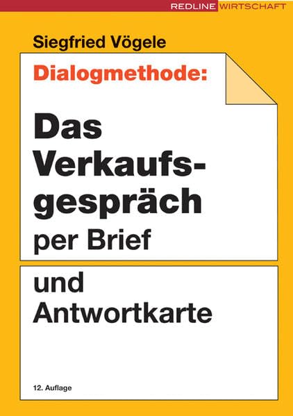 Dialogmethode: Das Verkaufsgespräch per Brief und Antwortkarte Law