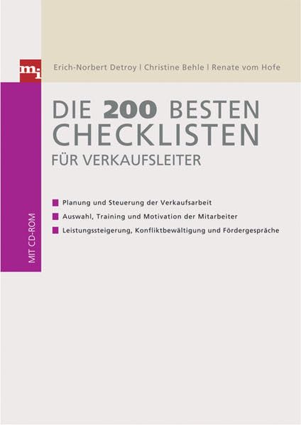 Die 200 besten Checklisten für Verkaufsleiter Law