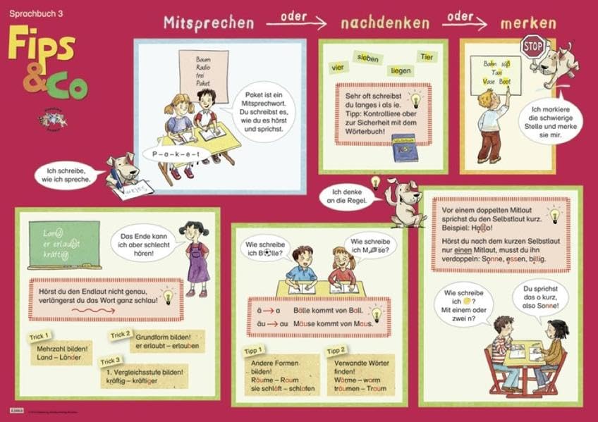 Fips & Co 3 Poster Ausgabe A: Sprachbuch (Oldenbourg Verbund) Learning & Reference
