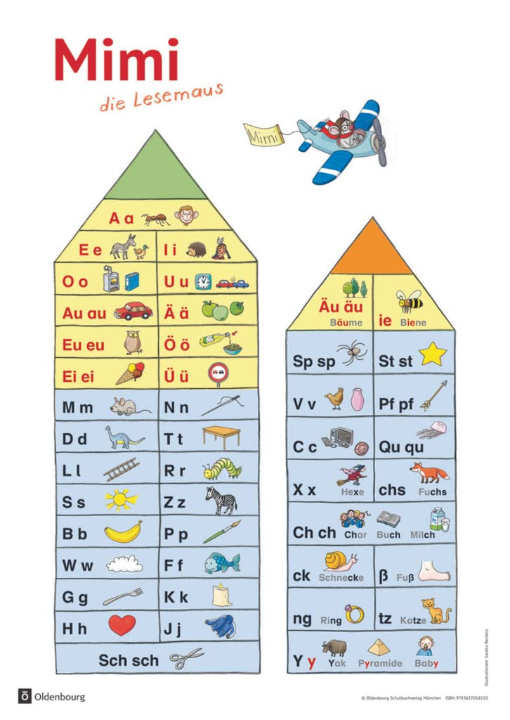 Mimi, die Lesemaus - Fibel für den Erstleseunterricht - Ausgabe F (Bayern, Baden-Württemberg, Rheinland-Pfalz und Hessen): Buchstabenposter Professional & Reference Books