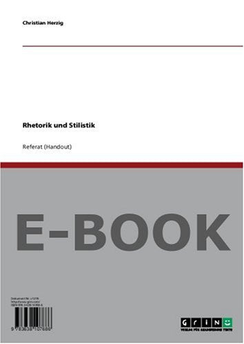 Rhetorik und Stilistik Books