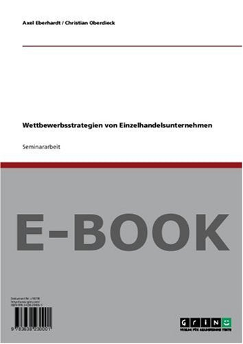 Wettbewerbsstrategien von Einzelhandelsunternehmen Books