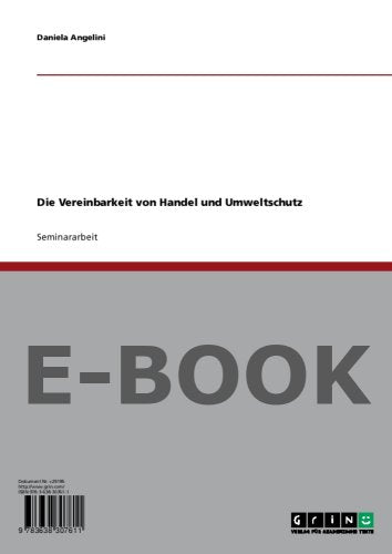 Die Vereinbarkeit von Handel und Umweltschutz Books