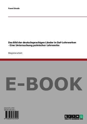 Das Bild der deutschsprachigen Länder in DaF-Lehrwerken - Eine Untersuchung polnischer Lehrwerke Books