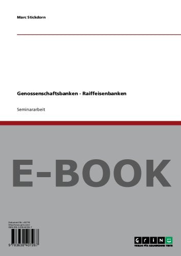 Genossenschaftsbanken - Raiffeisenbanken Books