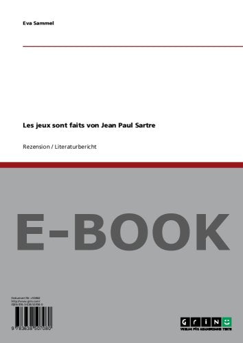 Les jeux sont faits von Jean Paul Sartre Books