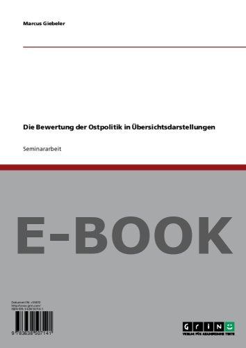 Die Bewertung der Ostpolitik in Übersichtsdarstellungen Books