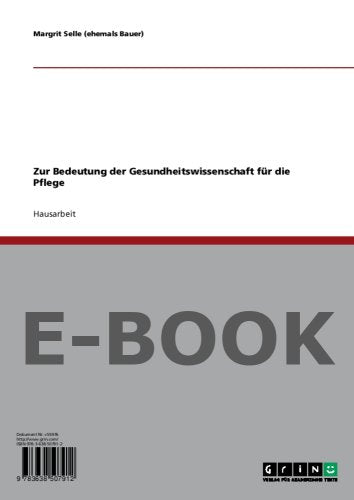 Zur Bedeutung der Gesundheitswissenschaft für die Pflege Books