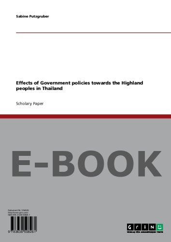 Effects of Government policies towards the Highland peoples in Thailand Books