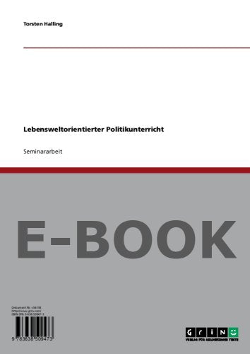 Lebensweltorientierter Politikunterricht Books