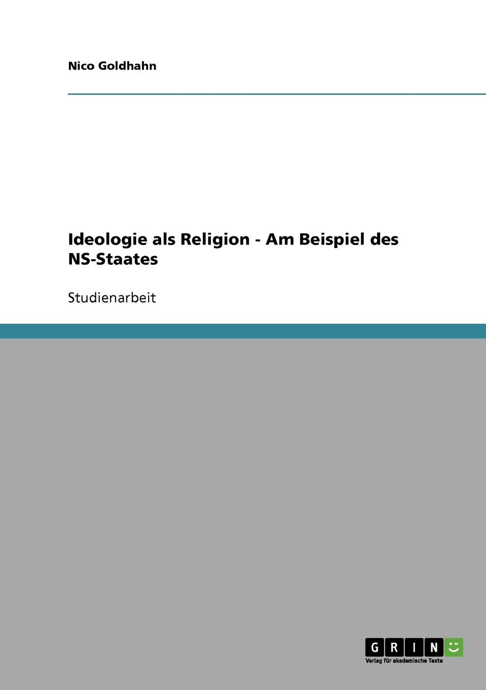 Ideologie als Religion - Am Beispiel des NS-Staates Law