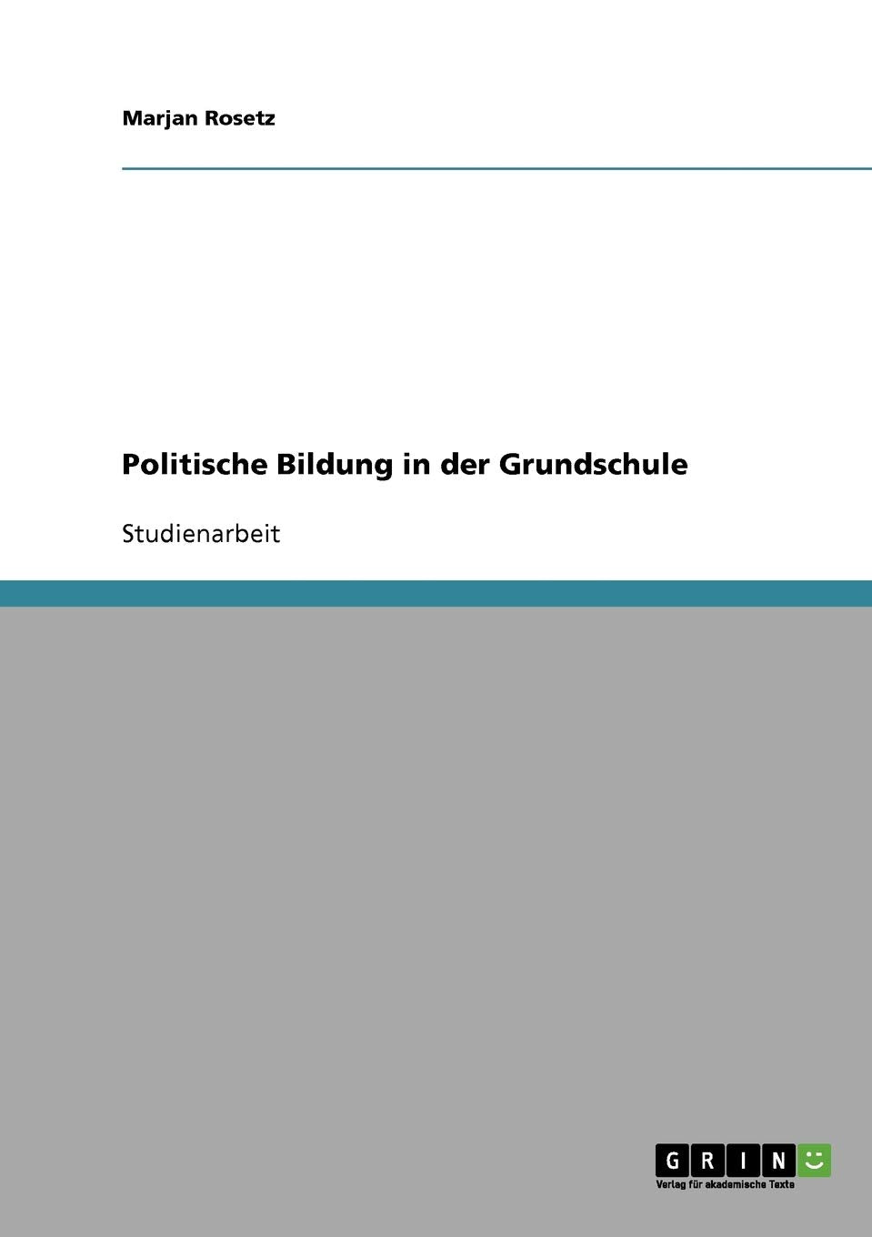 Politische Bildung in der Grundschule book