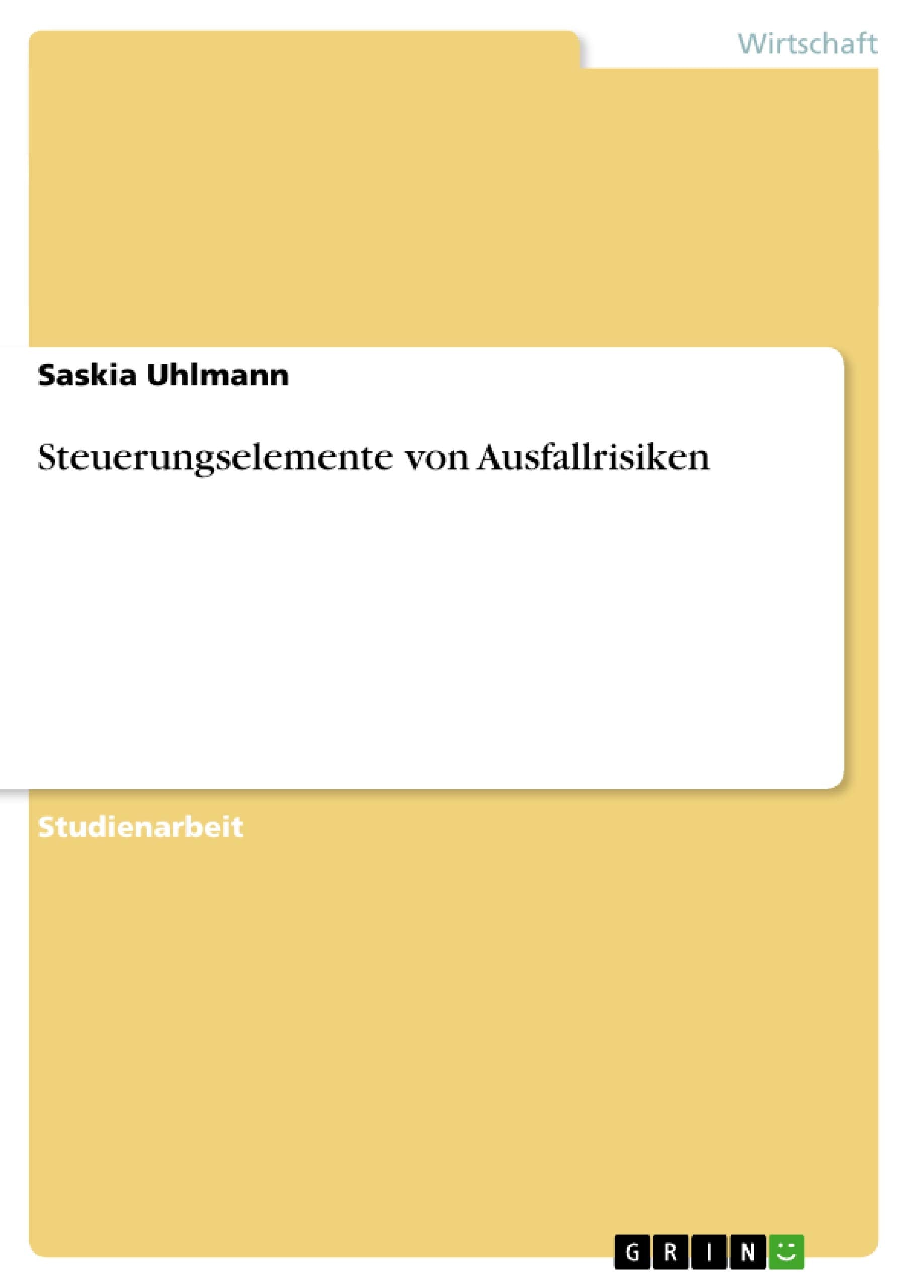 Steuerungselemente von Ausfallrisiken Law