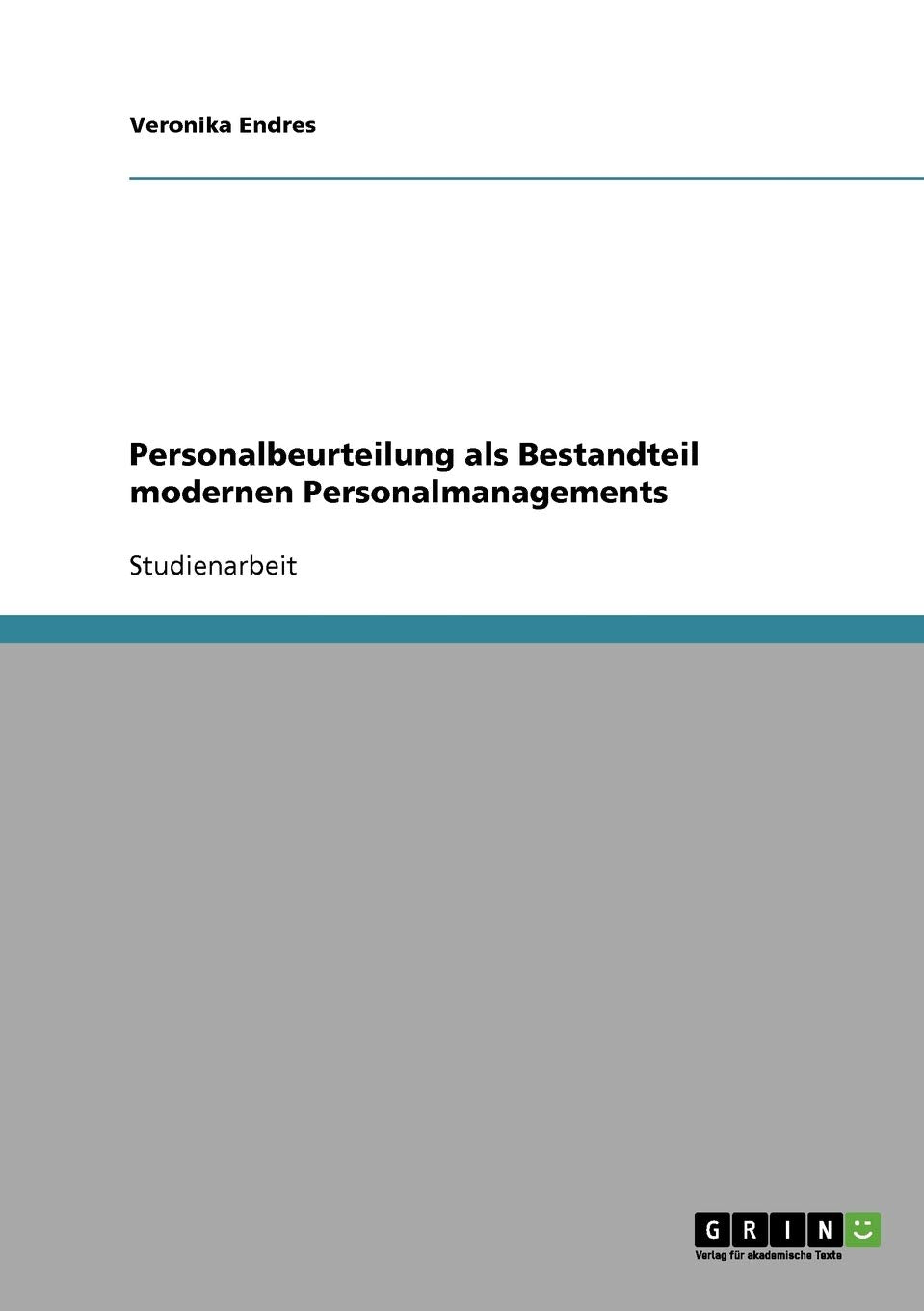 Personalbeurteilung als Bestandteil modernen Personalmanagements Law