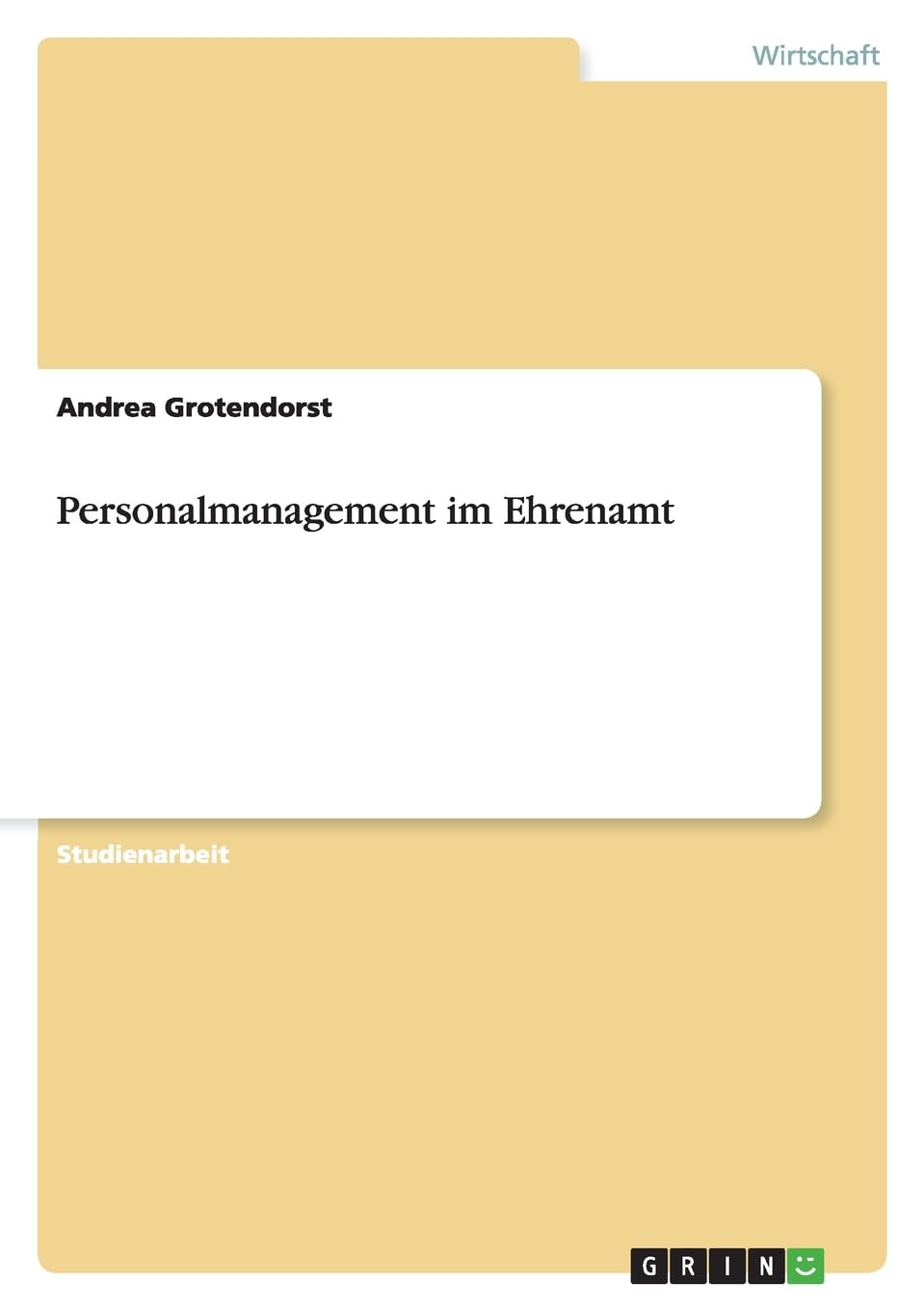 Personalmanagement im Ehrenamt Law