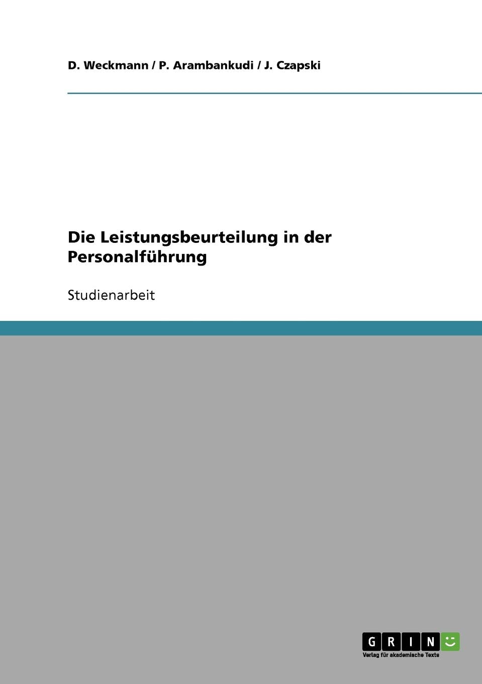 Die Leistungsbeurteilung in der Personalführung Law
