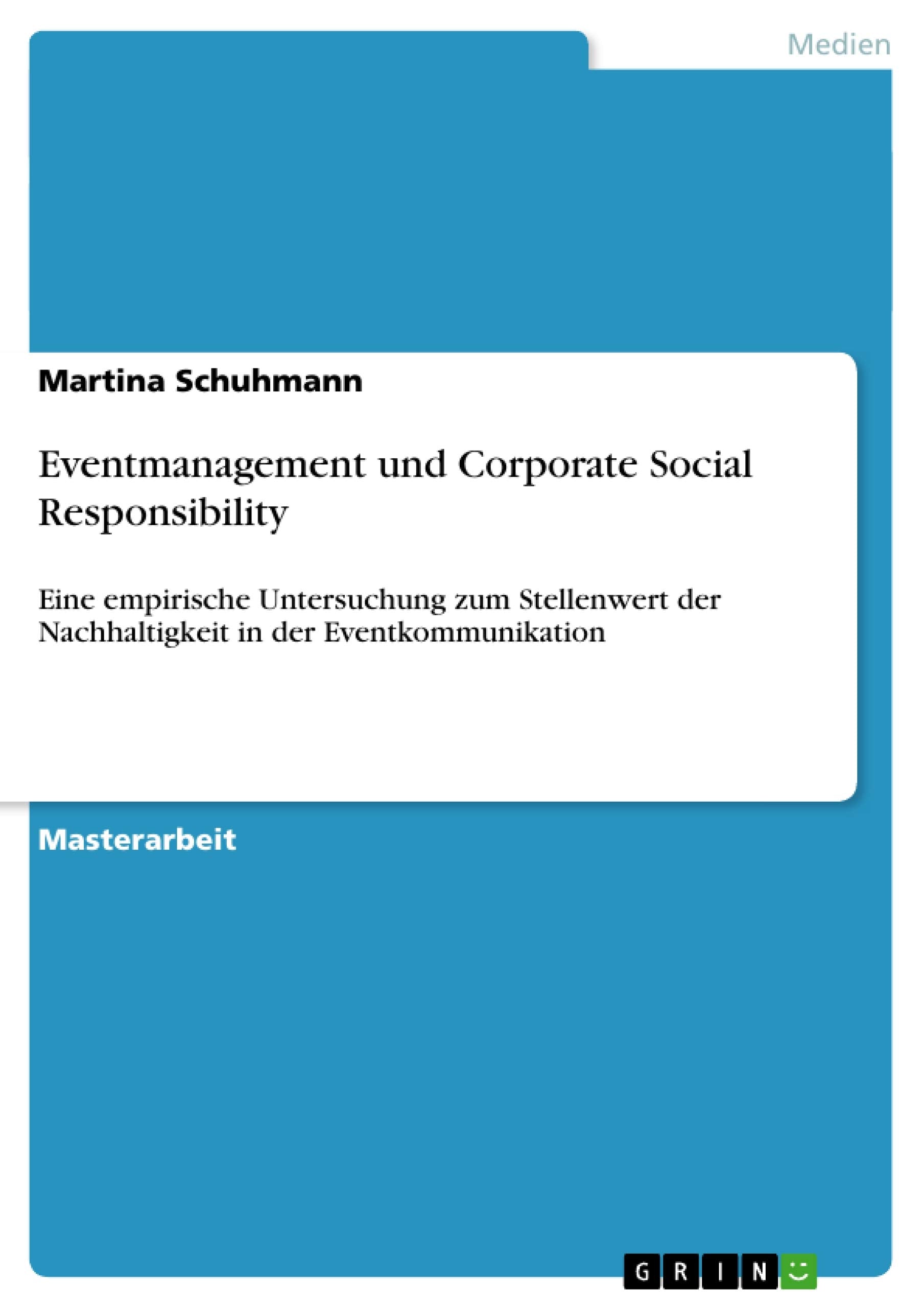 Eventmanagement und Corporate Social Responsibility Law