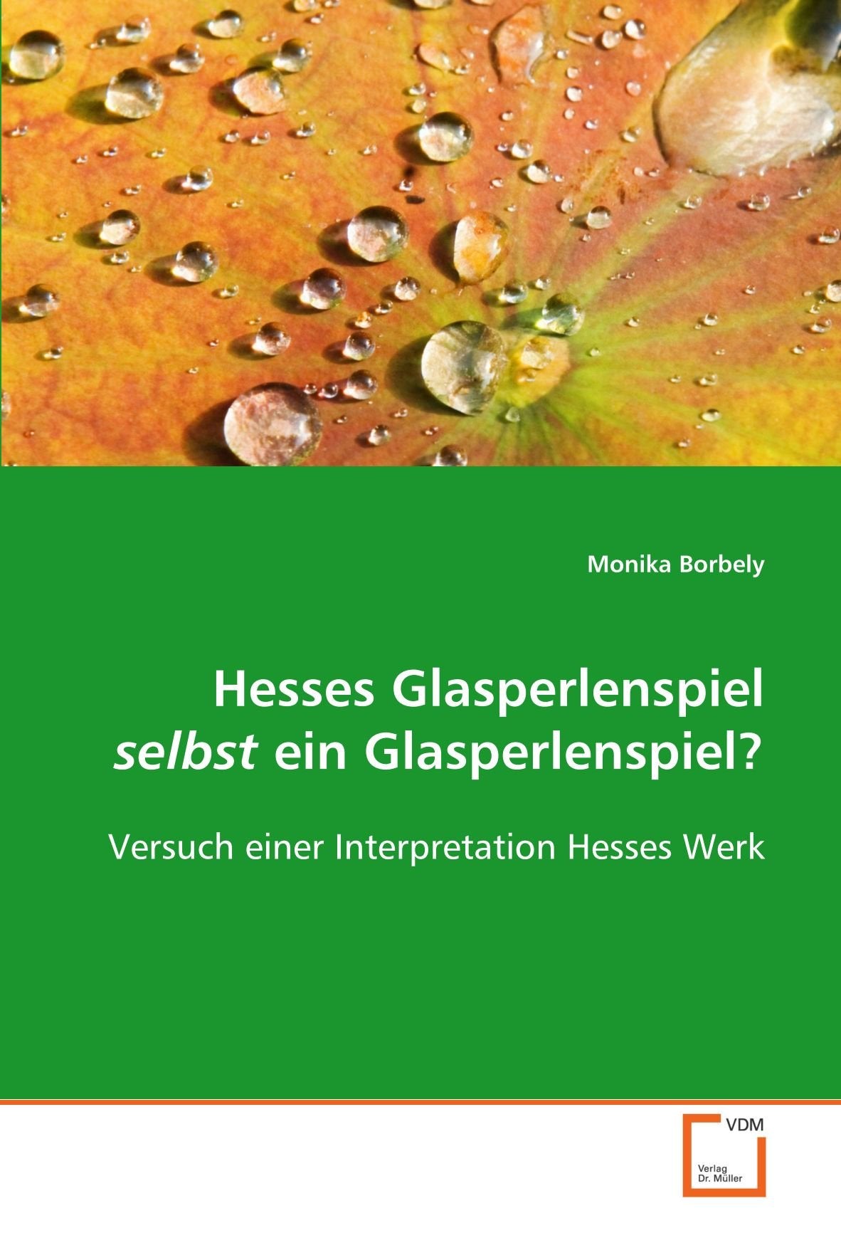 Hesses Glasperlenspiel selbst ein Glasperlenspiel?: Versuch einer Interpretation Hesses Werk Law