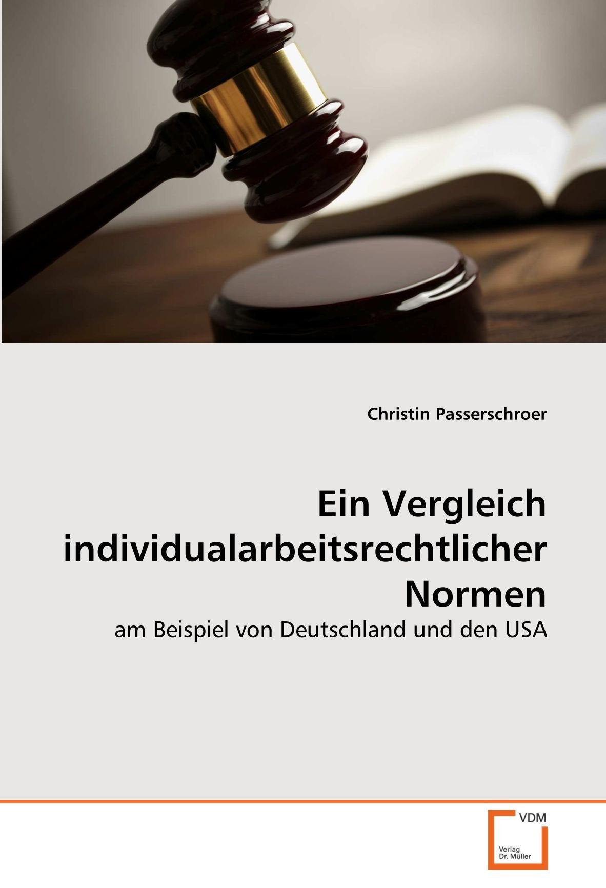 Ein Vergleich individualarbeitsrechtlicher Normen: am Beispiel von Deutschland und den USA Law
