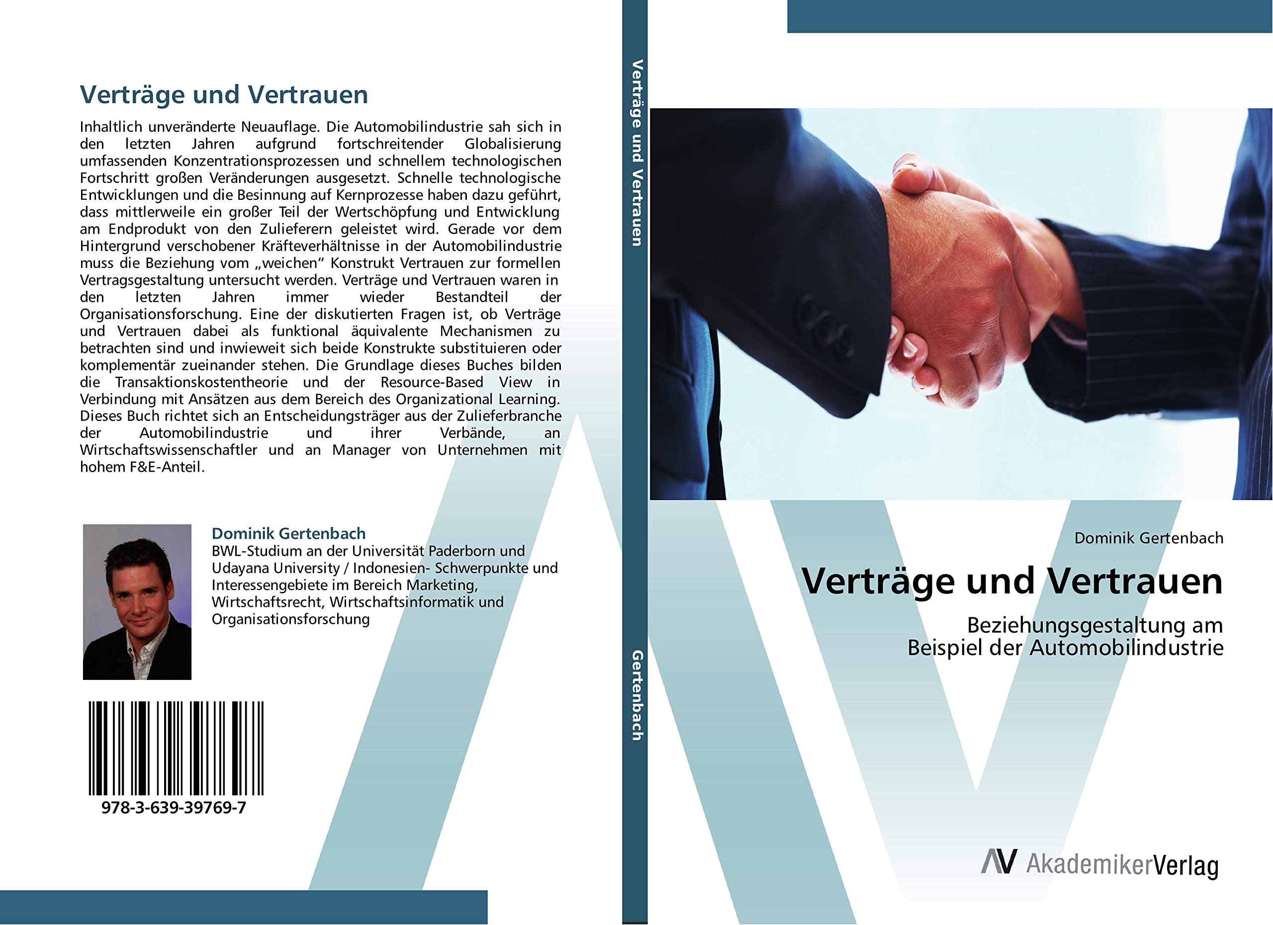 Verträge und Vertrauen: Beziehungsgestaltung am Beispiel der Automobilindustrie Law