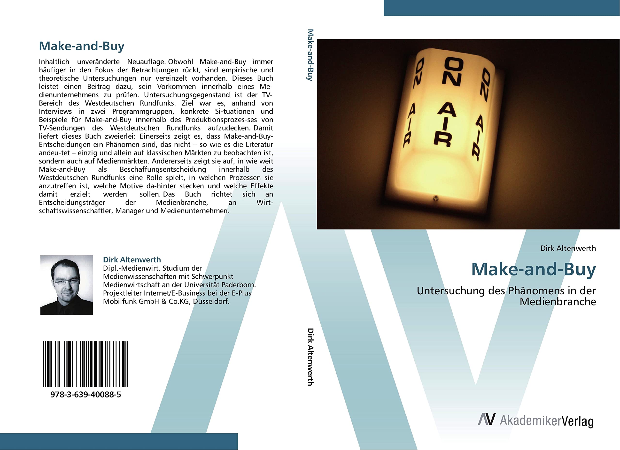 Make-and-Buy: Untersuchung des Phänomens in der Medienbranche Law