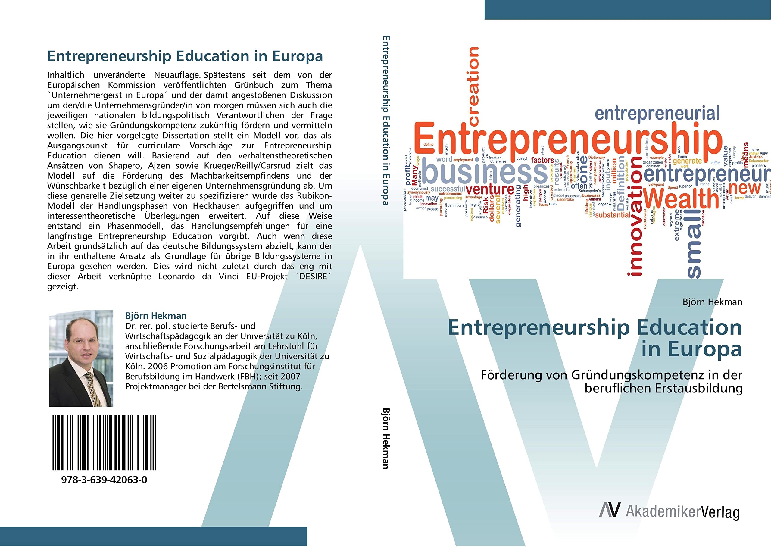Entrepreneurship Education in Europa: Förderung von Gründungskompetenz in der beruflichen Erstausbildung Business, Finance & Career