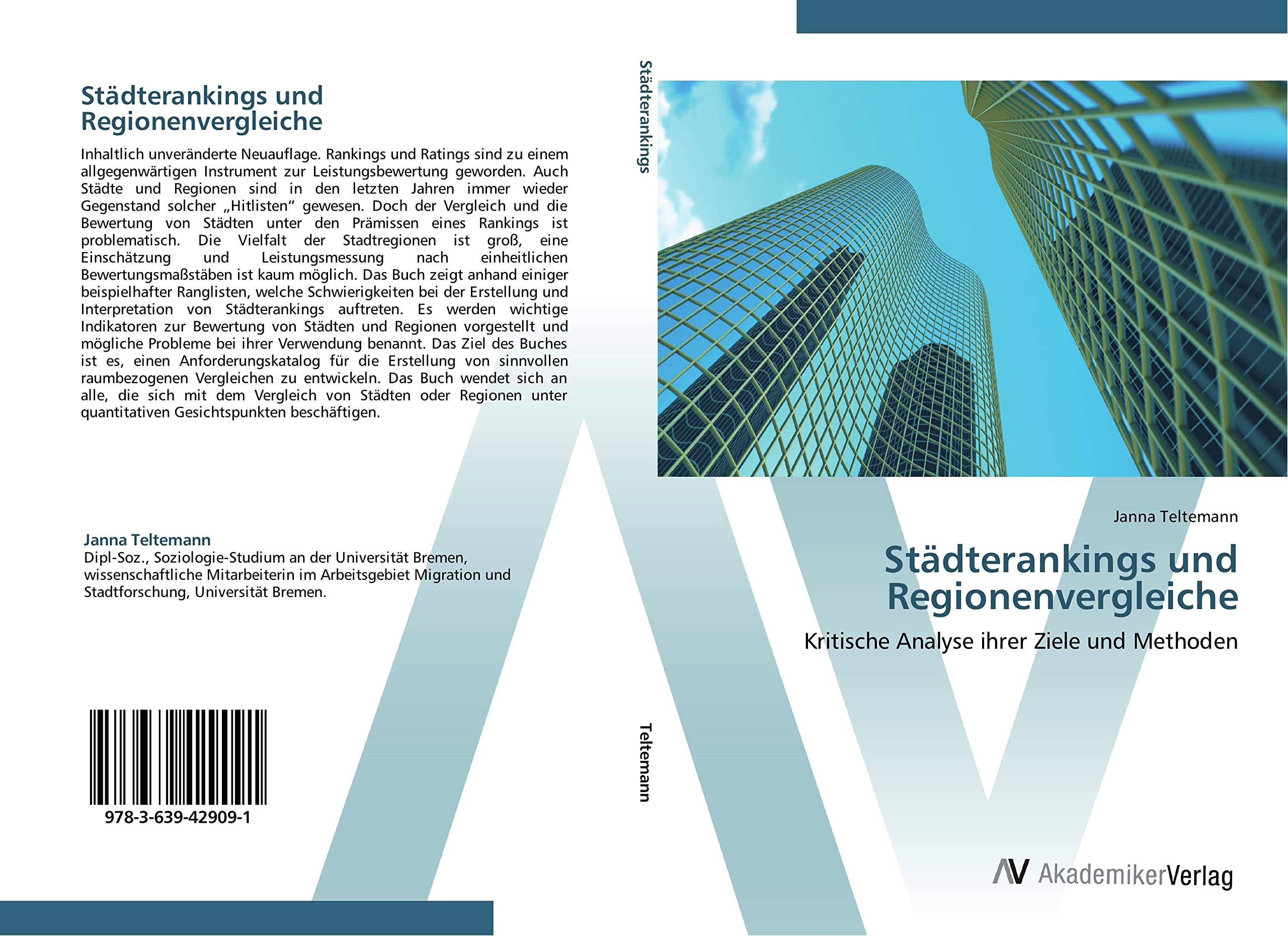 Städterankings und Regionenvergleiche: Kritische Analyse ihrer Ziele und Methoden Law