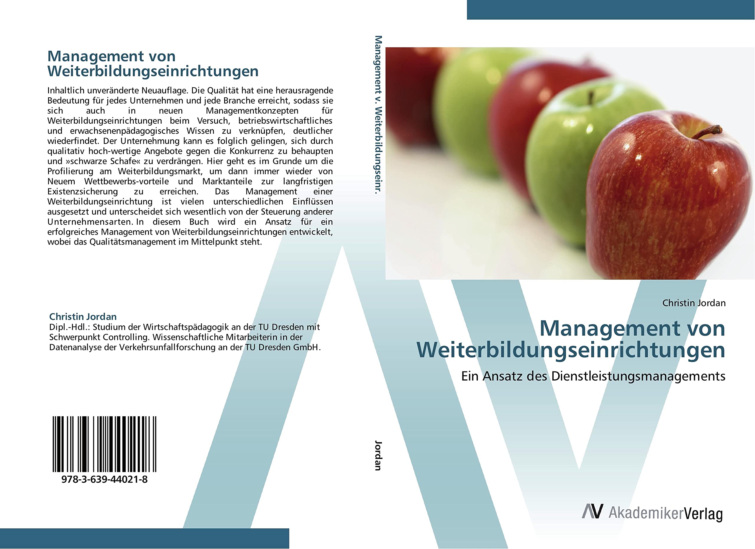 Management von Weiterbildungseinrichtungen: Ein Ansatz des Dienstleistungsmanagements Law