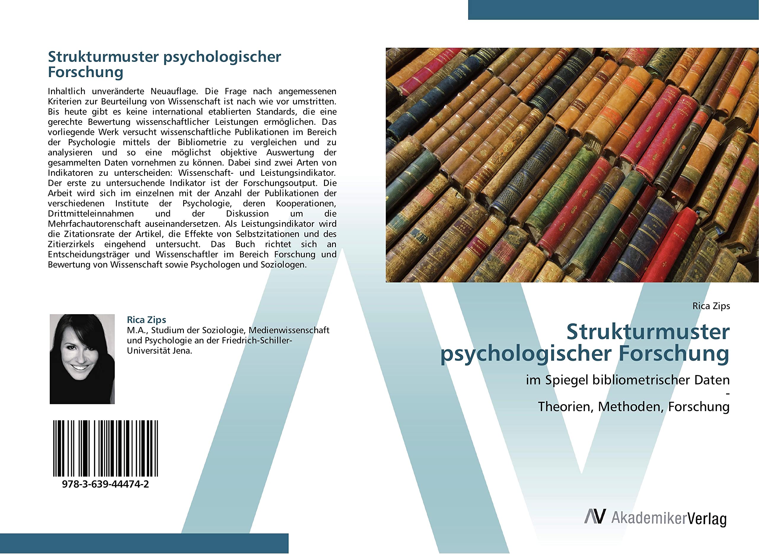 Strukturmuster psychologischer Forschung: im Spiegel bibliometrischer Daten - Theorien, Methoden, Forschung Psychology