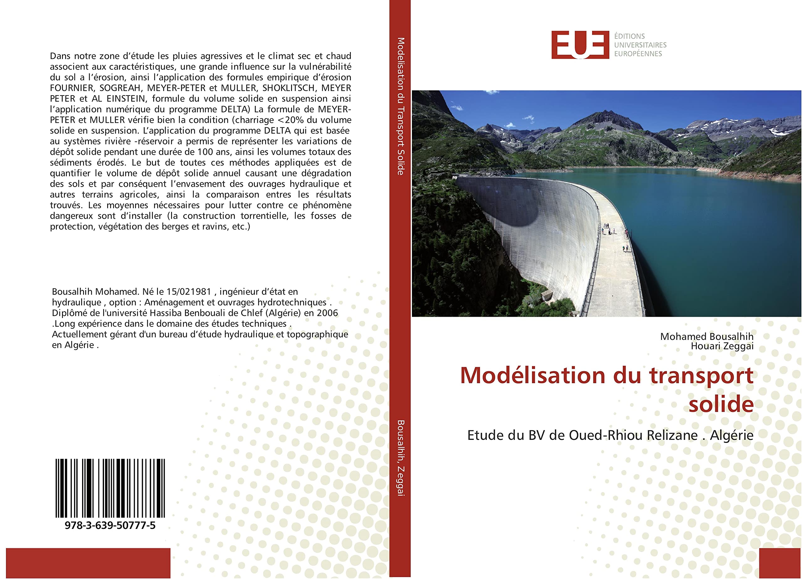 Modélisation du transport solide: Etude du BV de Oued-Rhiou Relizane . Algérie book