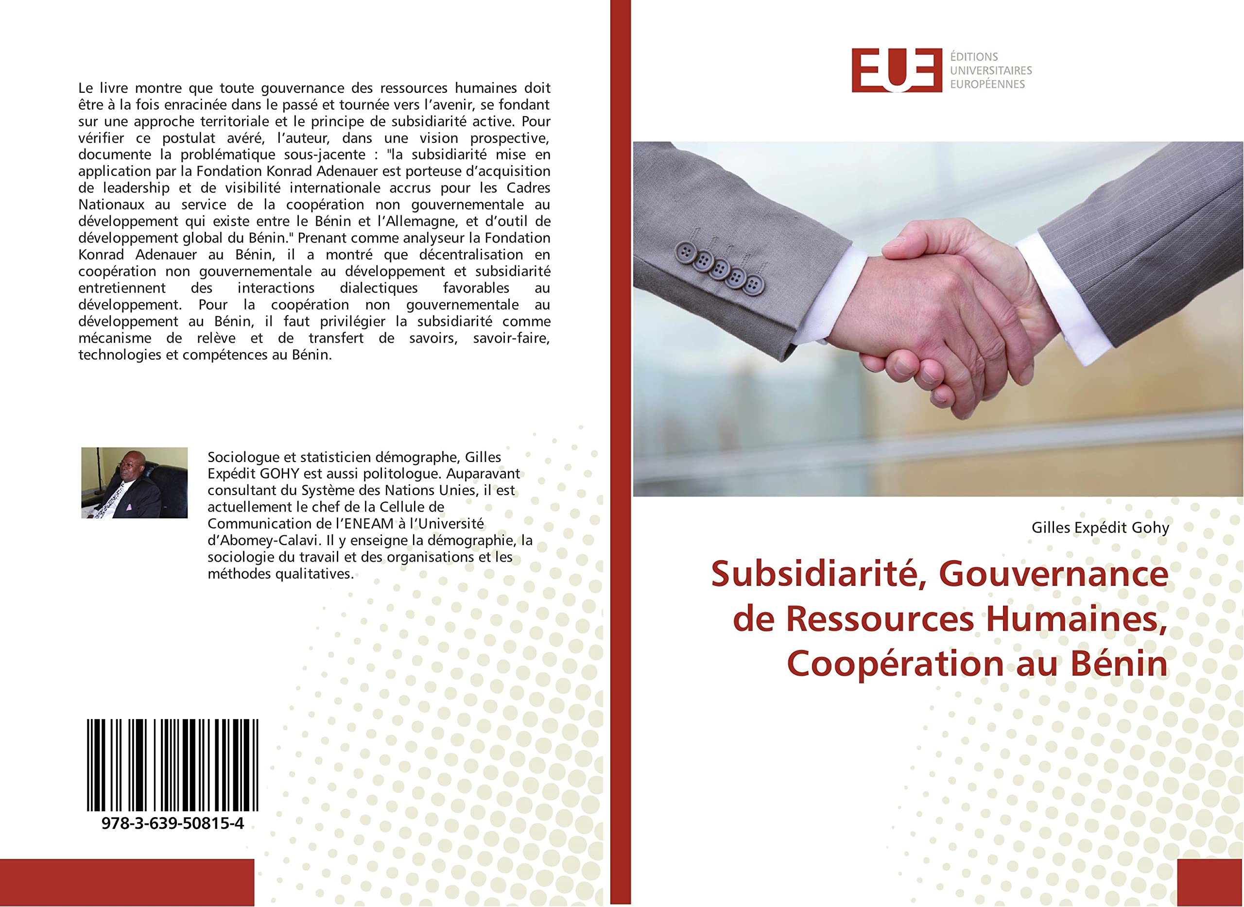 Subsidiarite, Gouvernance de Ressources Humaines, Cooperation au BENIN book
