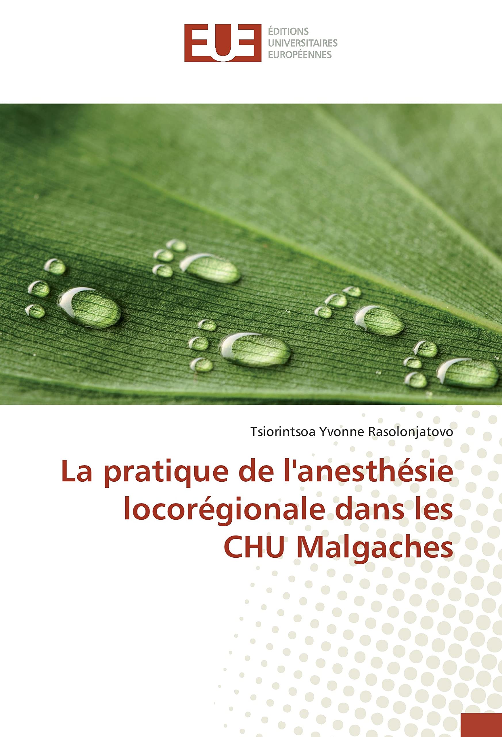 La pratique de l'anesthésie locorégionale dans les CHU Malgaches book
