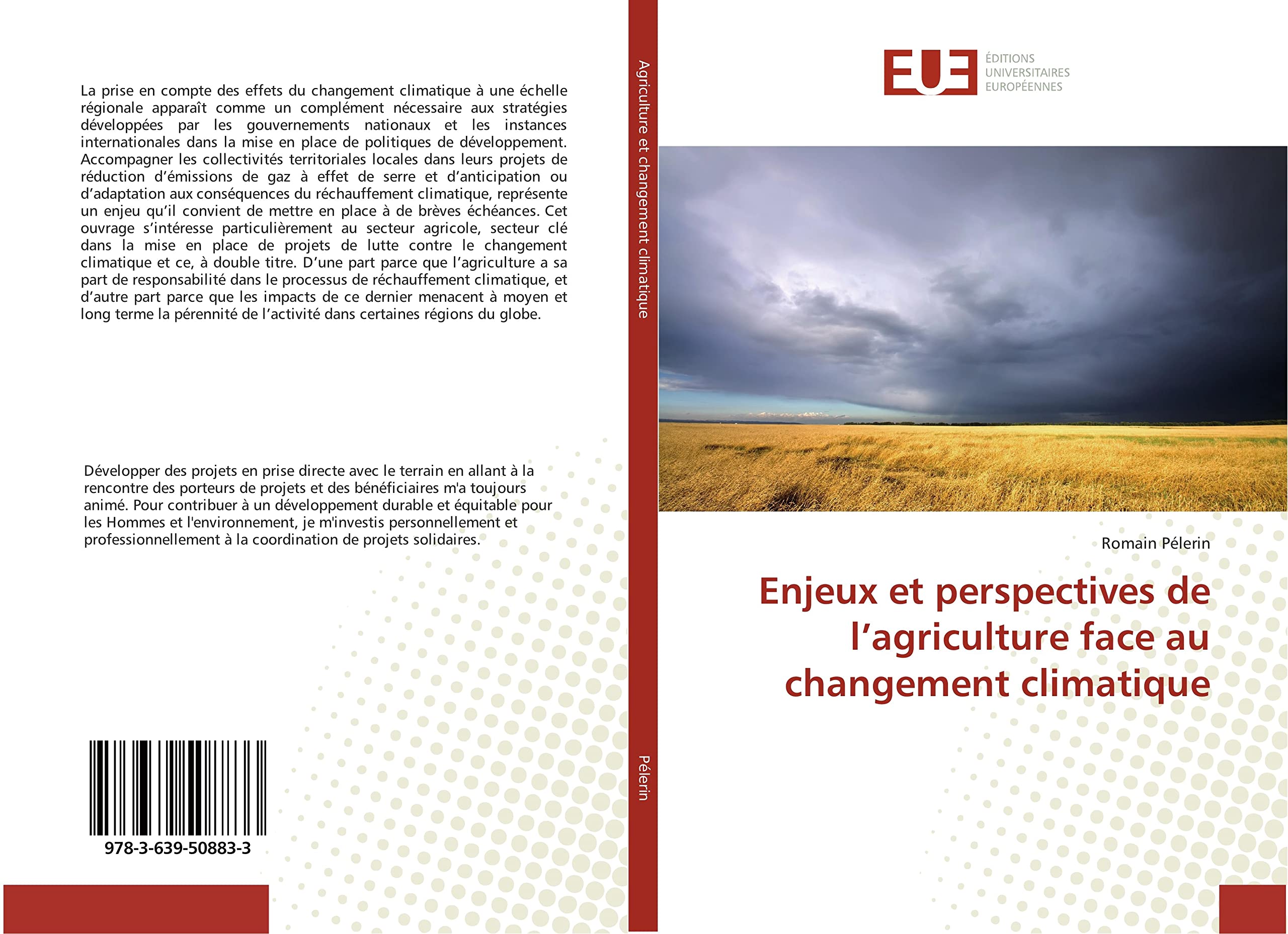 Enjeux et perspectives de l’agriculture face au changement climatique book