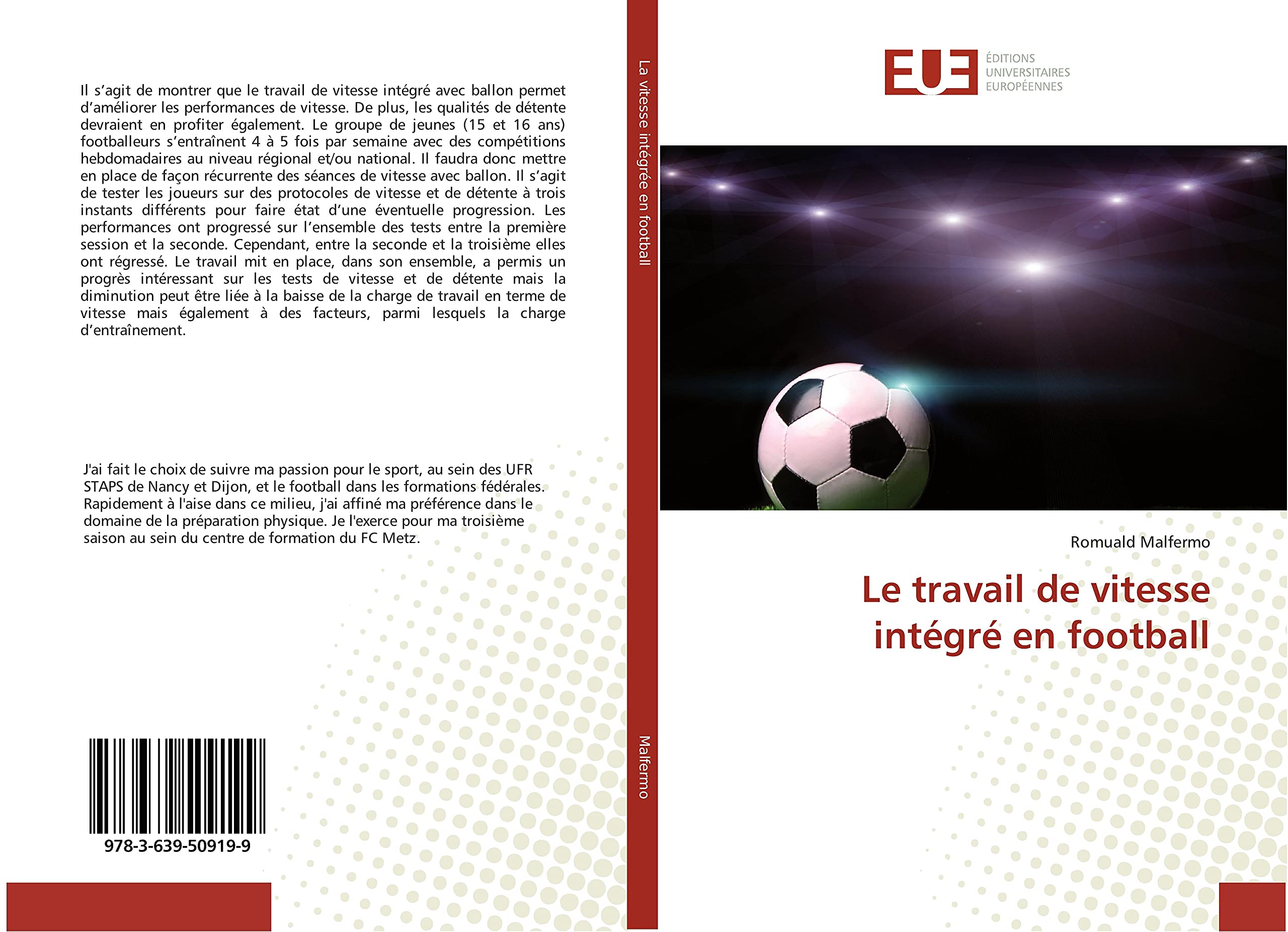 Le travail de vitesse intégré en football book