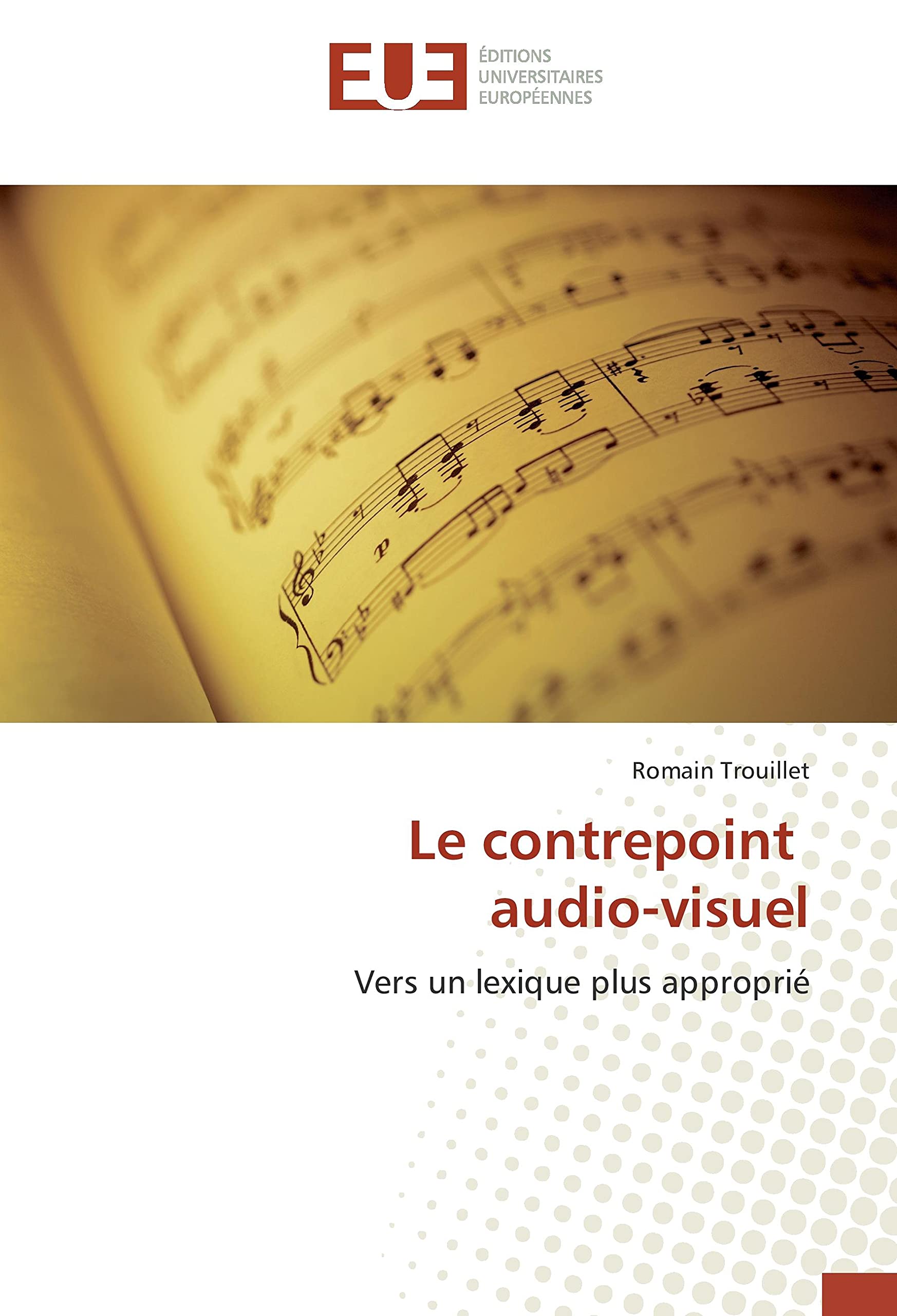 Le contrepoint audio-visuel: Vers un lexique plus approprié book