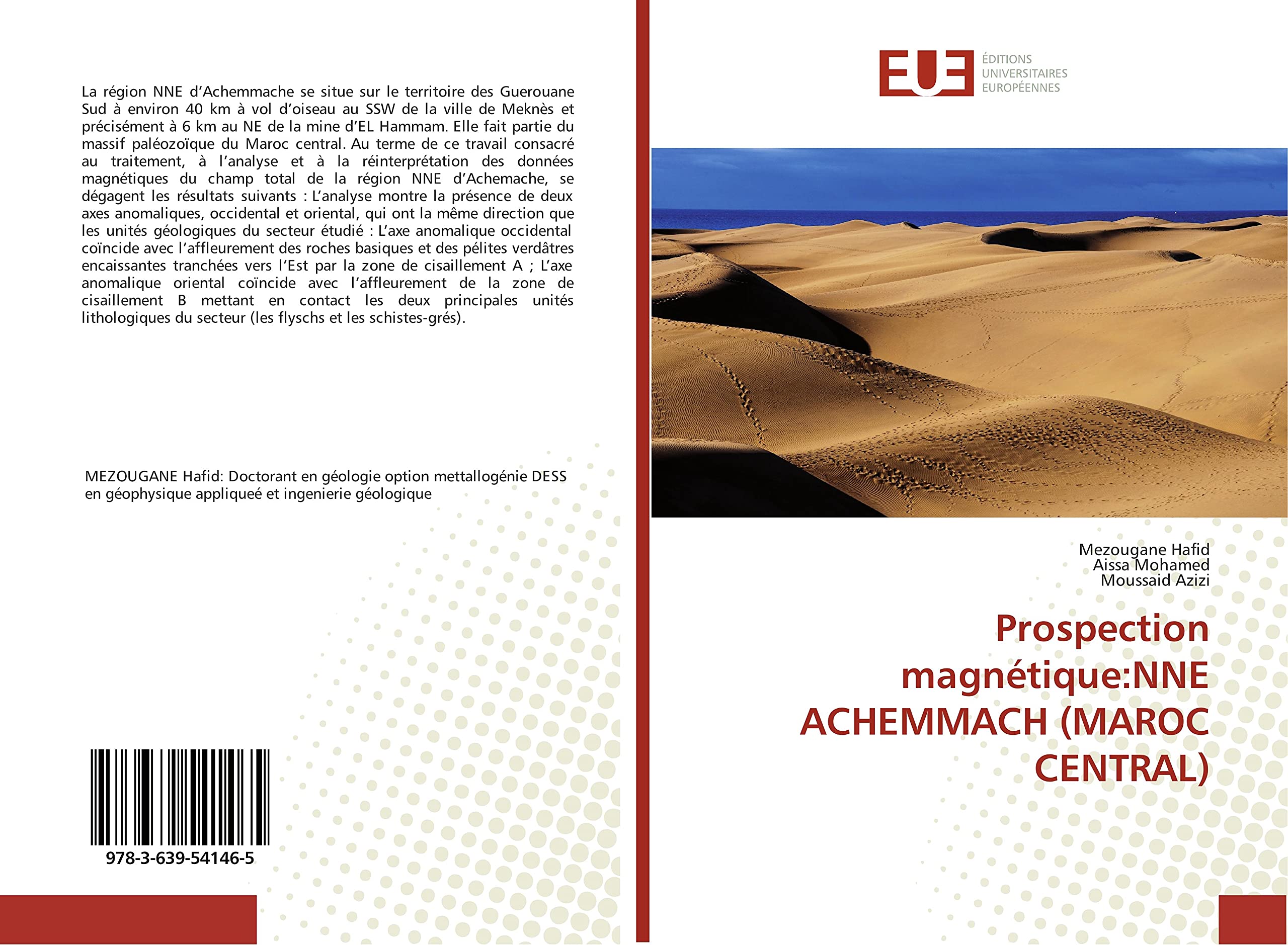 Prospection magnétique:NNE ACHEMMACH (MAROC CENTRAL) book