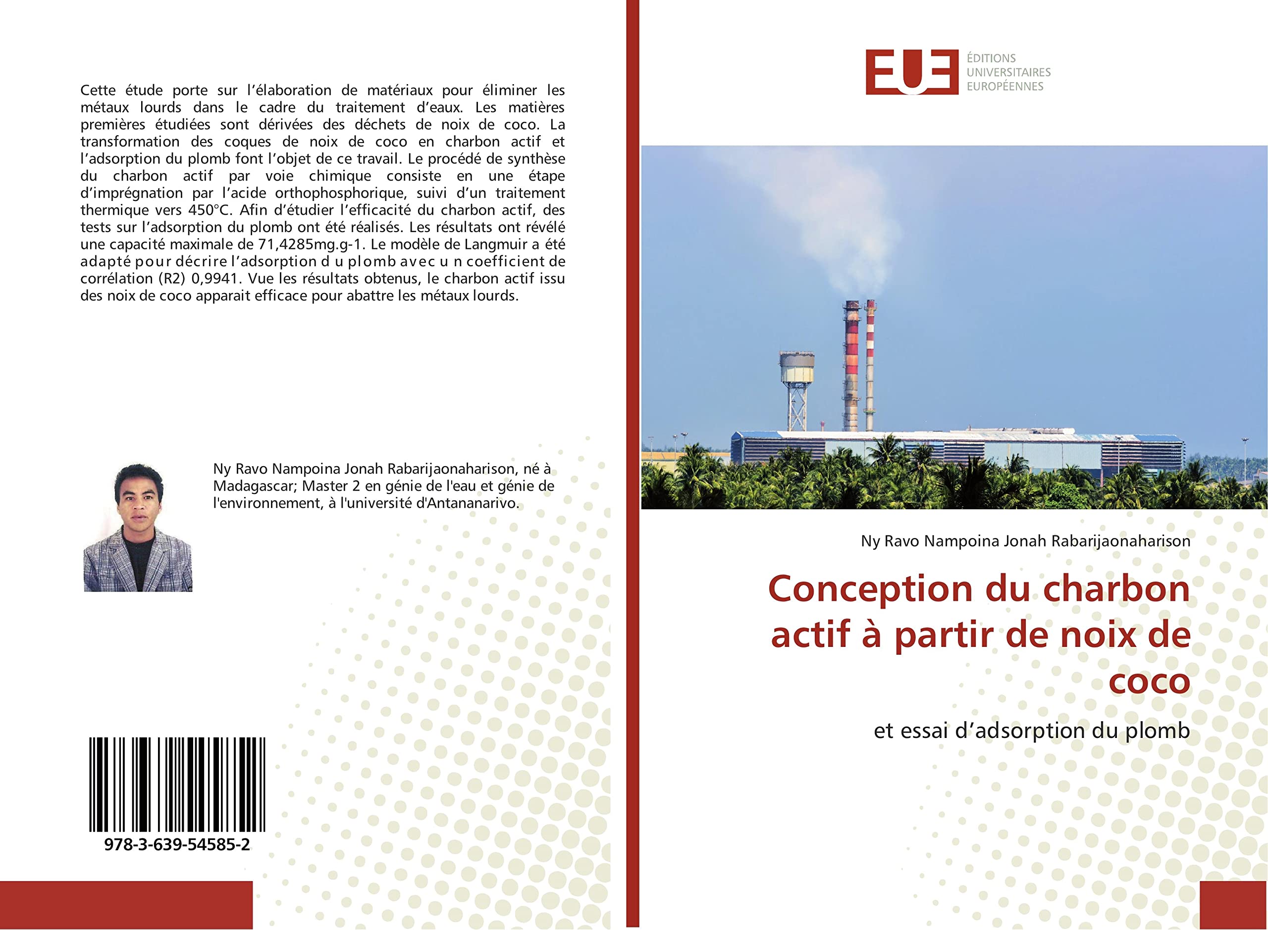 Conception du charbon actif à partir de noix de coco: et essai d’adsorption du plomb book
