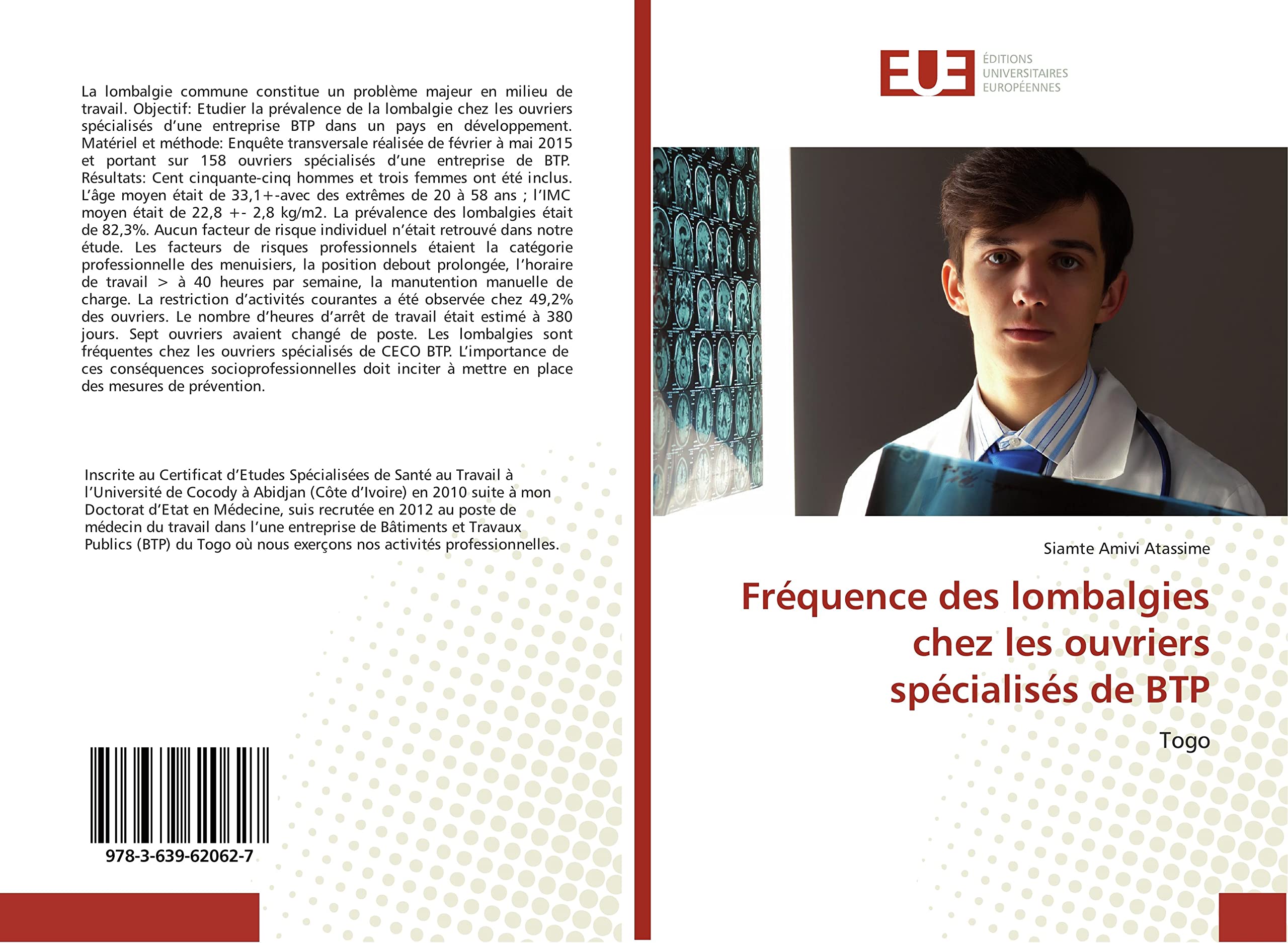 Fréquence des lombalgies chez les ouvriers spécialisés de BTP: Togo book