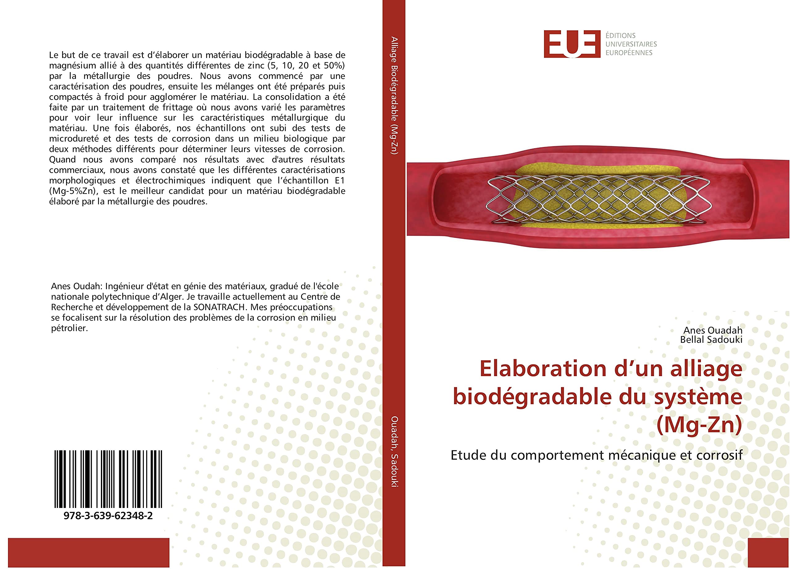 Elaboration d’un alliage biodégradable du système (Mg-Zn): Etude du comportement mécanique et corrosif book