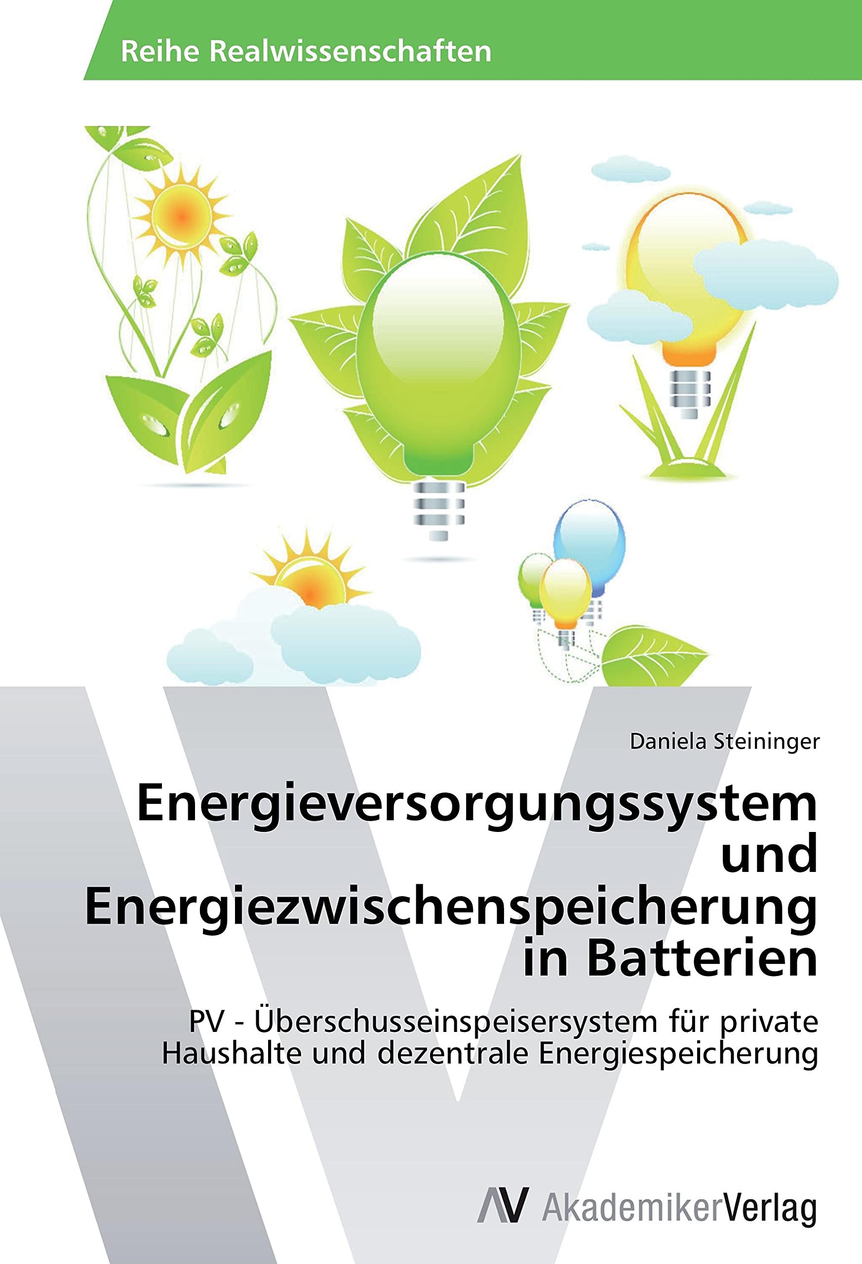Energieversorgungssystem und Energiezwischenspeicherung in Batterien: PV - Überschusseinspeisersystem für private Haushalte und dezentrale Energiespeicherung Media & Communication