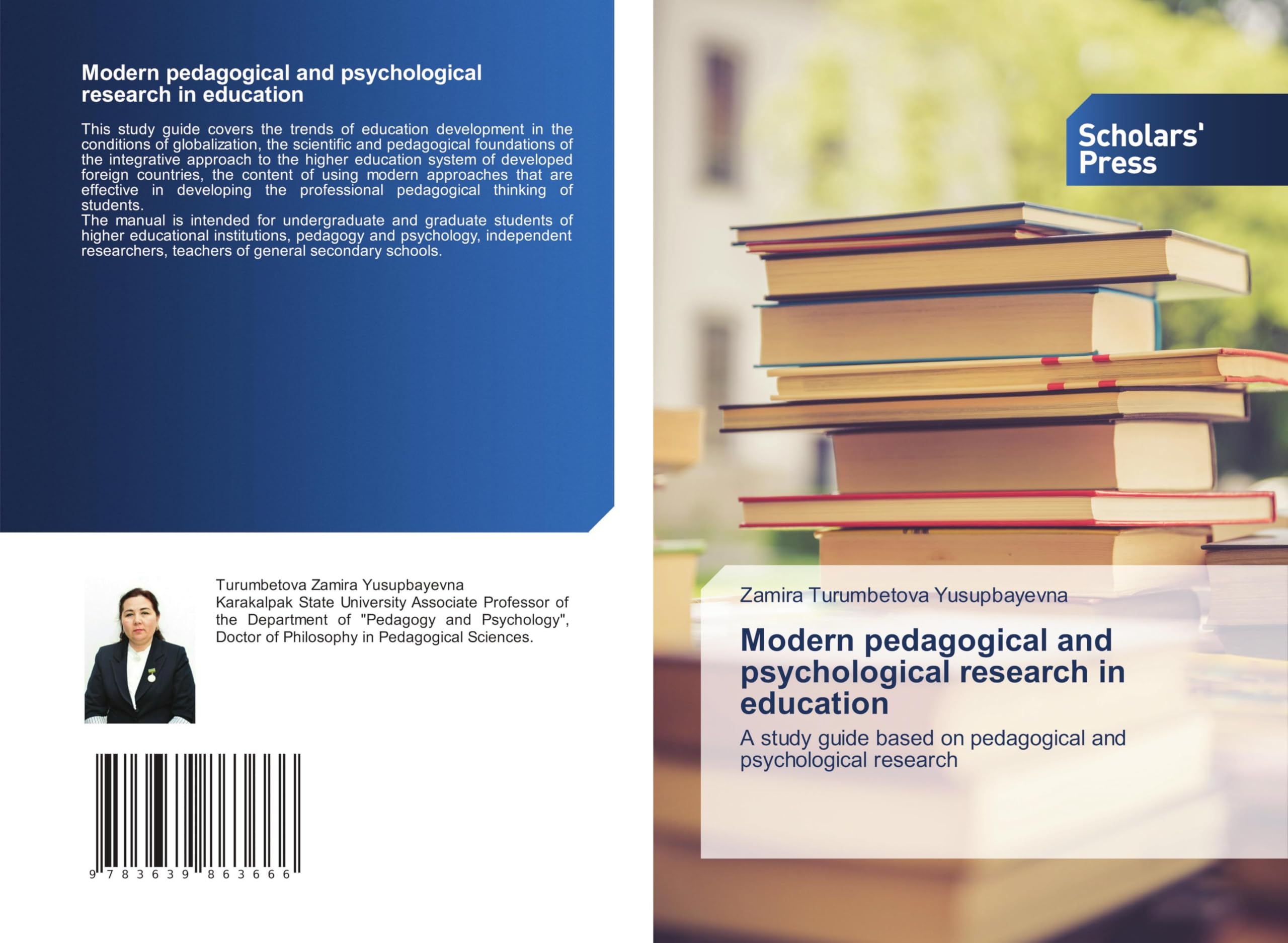 Modern pedagogical and psychological research in education: A study guide based on pedagogical and psychological research Education & Training