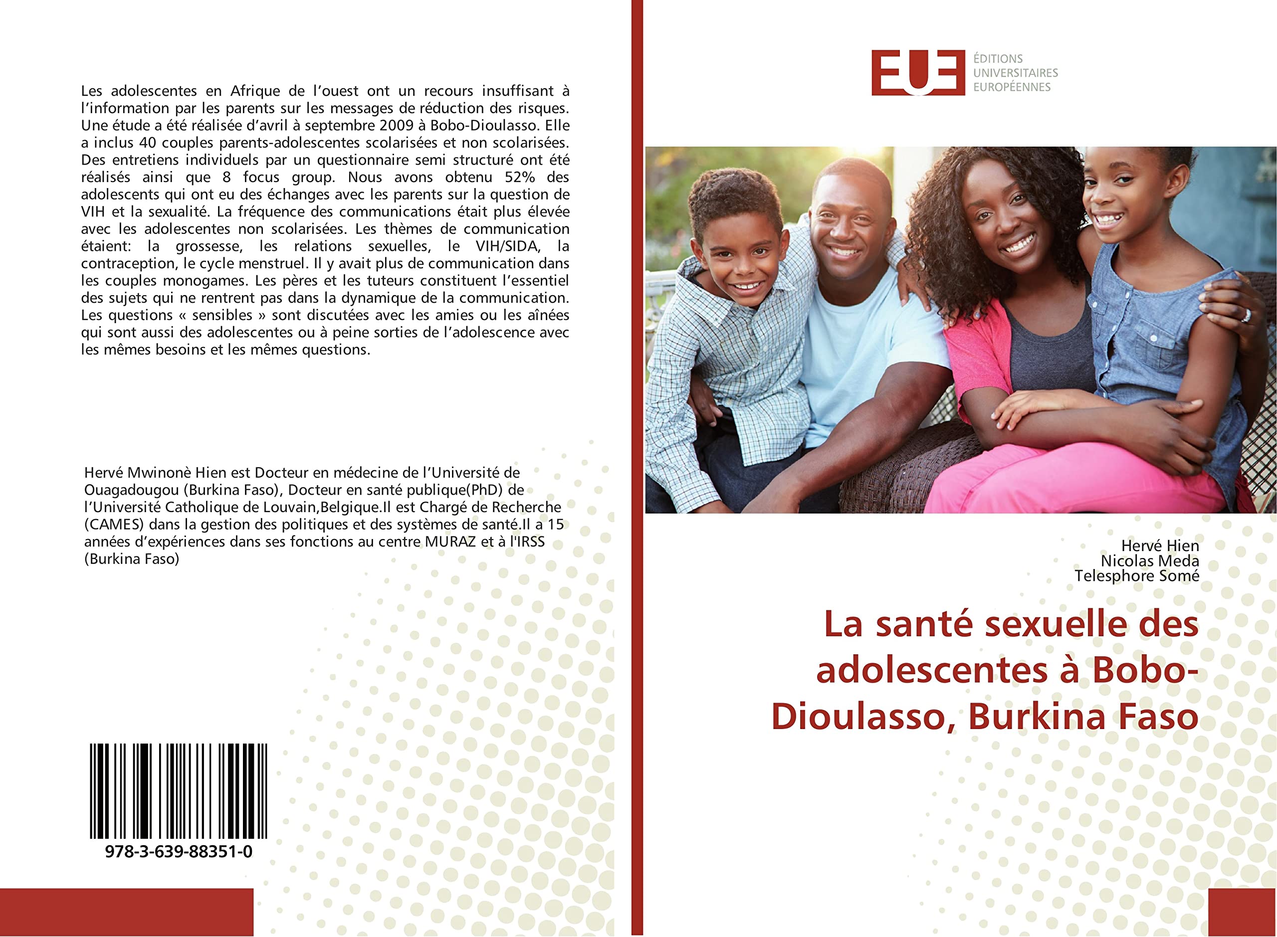 La santé sexuelle des adolescentes à Bobo-Dioulasso, Burkina Faso book