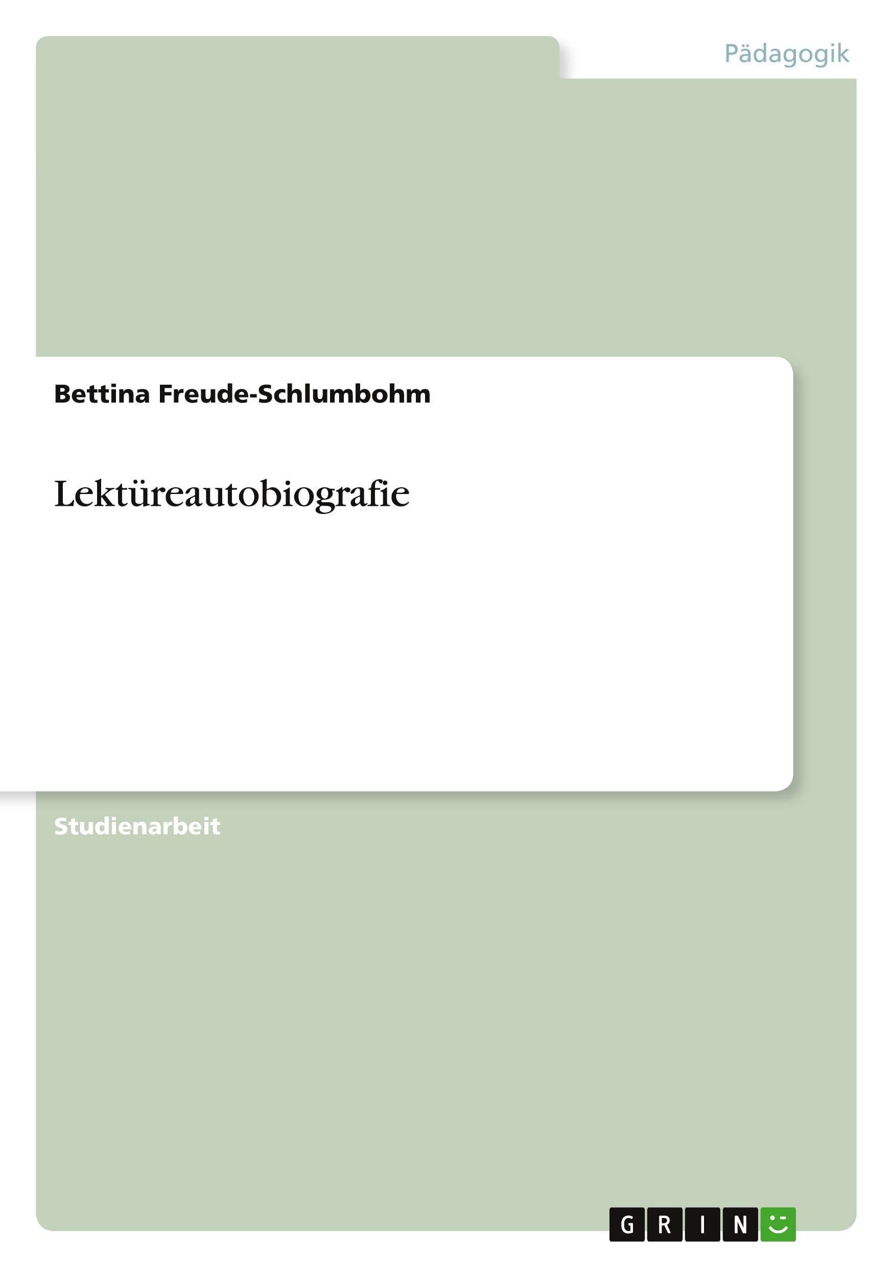 Lektüreautobiografie book