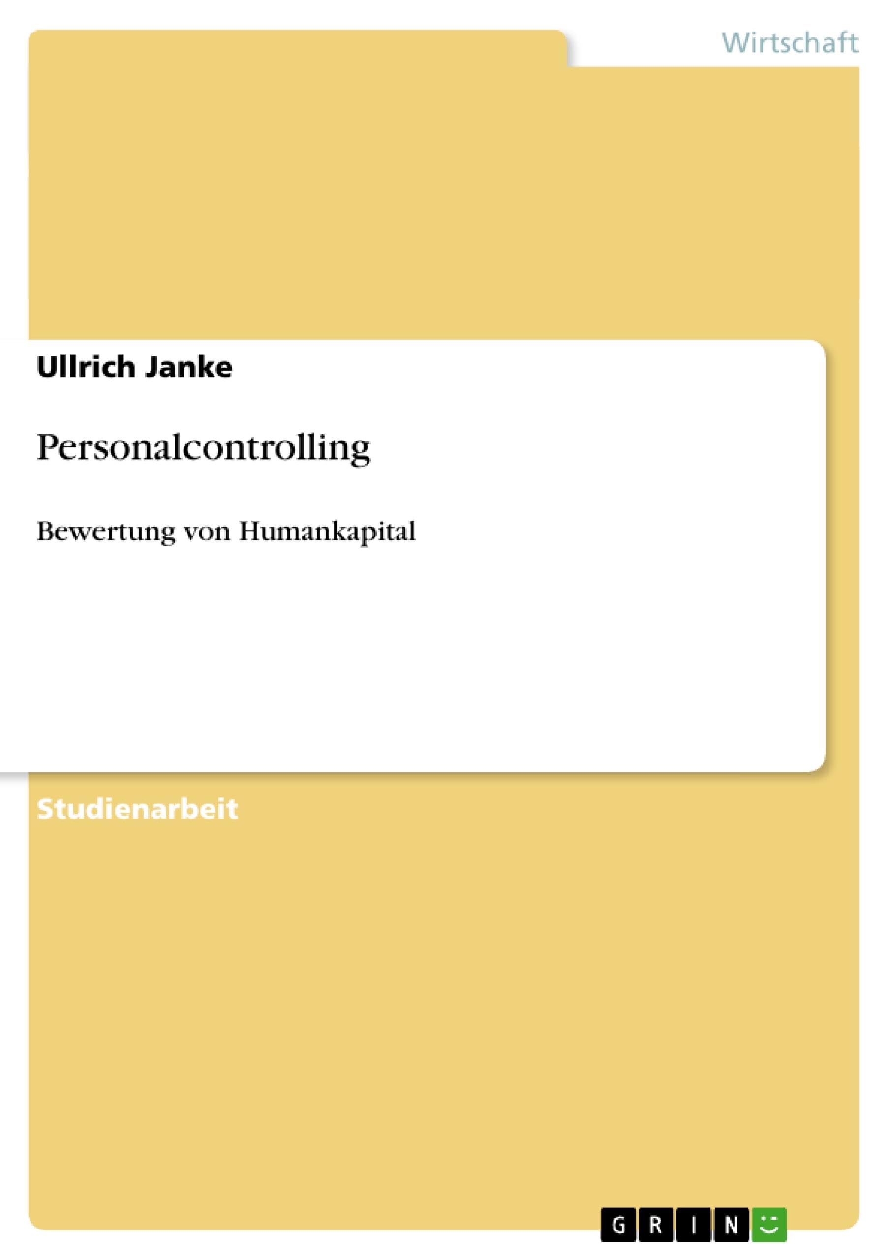 Personalcontrolling Law