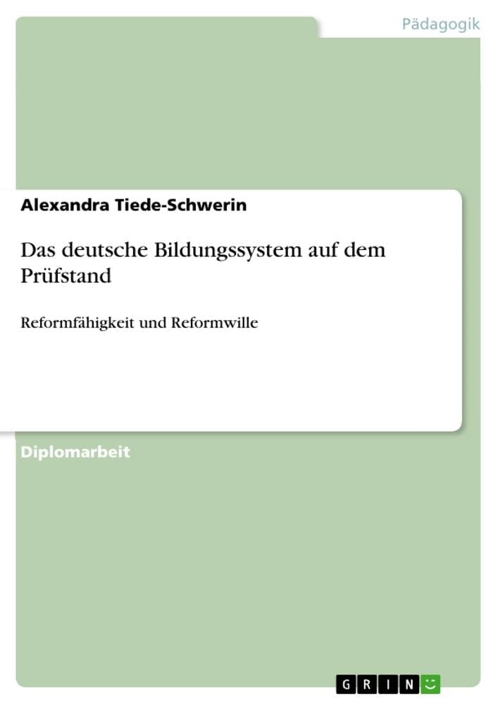 Das deutsche Bildungssystem auf dem Prüfstand book