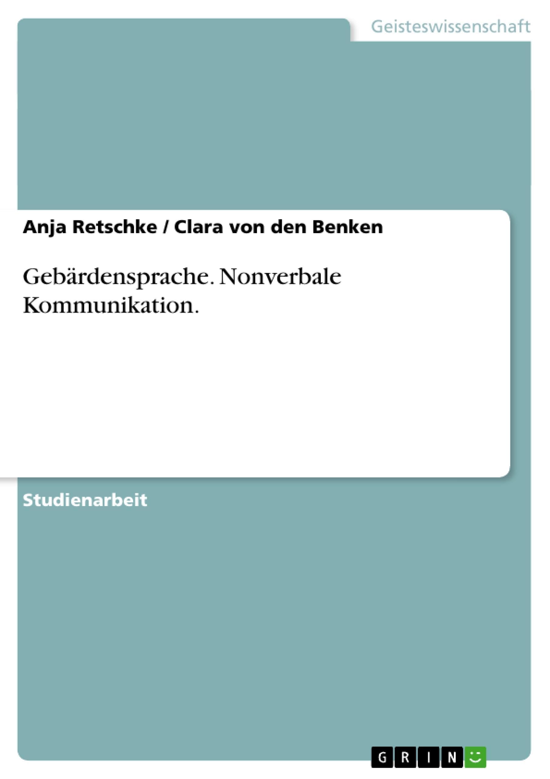 Gebärdensprache. Nonverbale Kommunikation. Education & Training