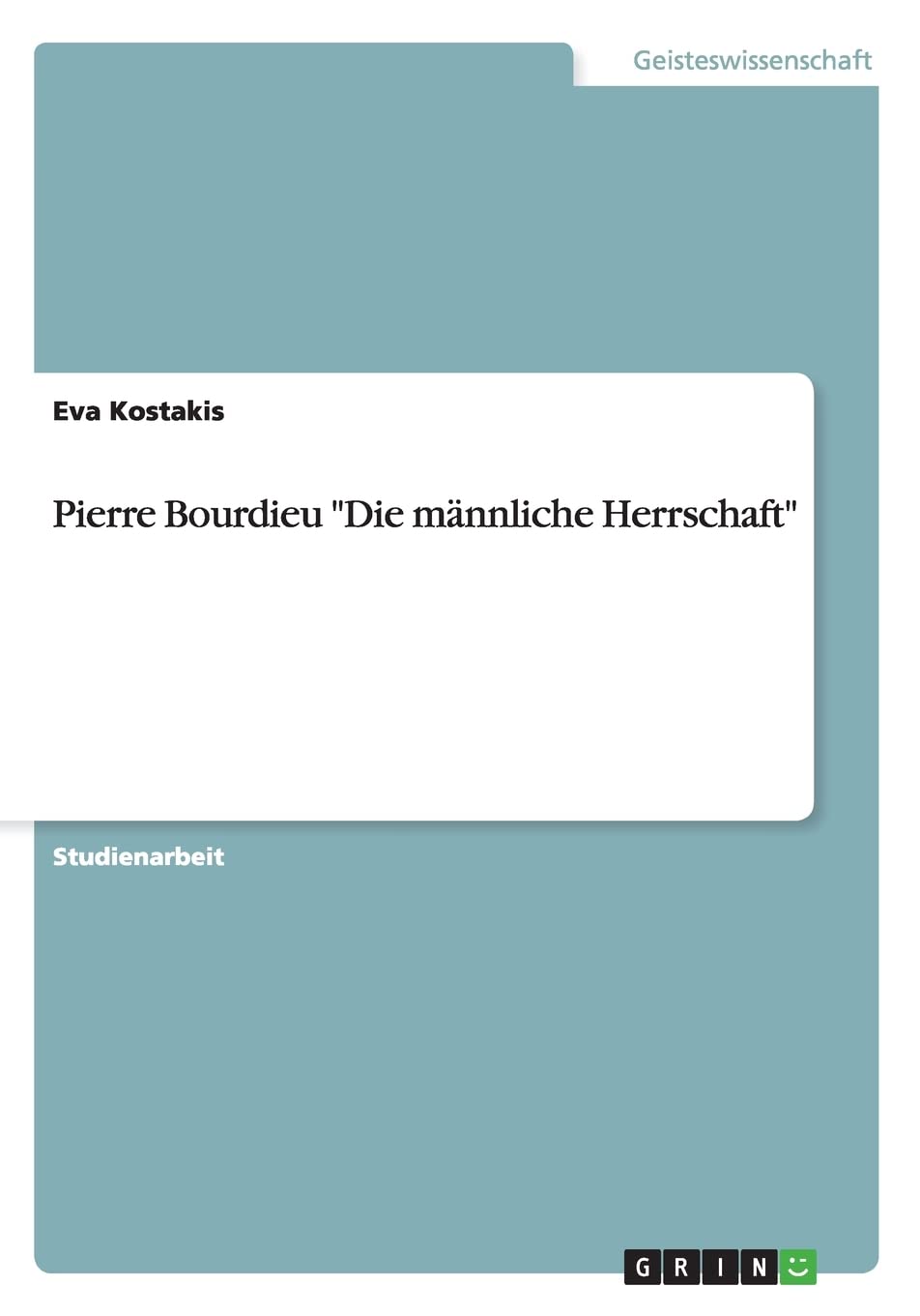 Pierre Bourdieu "Die männliche Herrschaft" Law