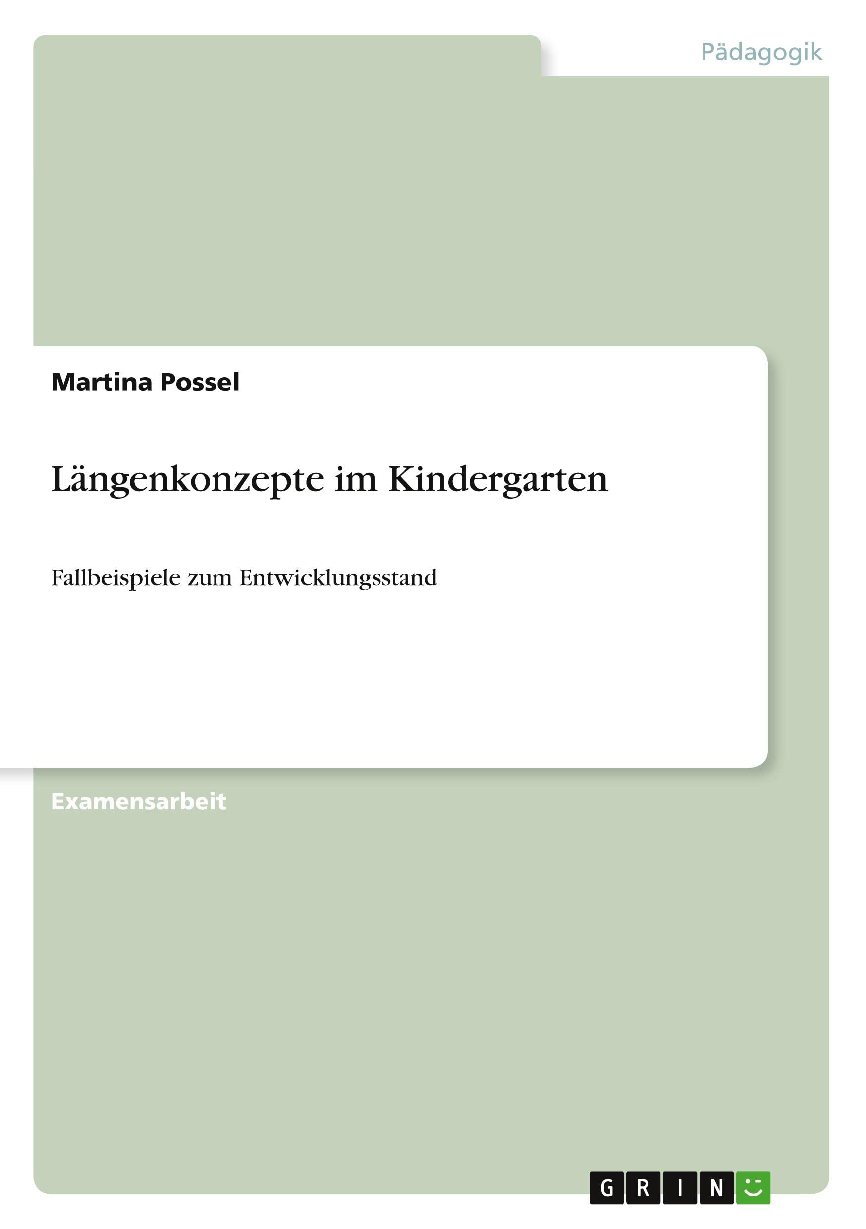 Längenkonzepte im Kindergarten: Fallbeispiele zum Entwicklungsstand Books